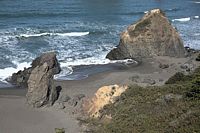 rocks and waves