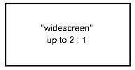 'wide screen' screen aspect ratio